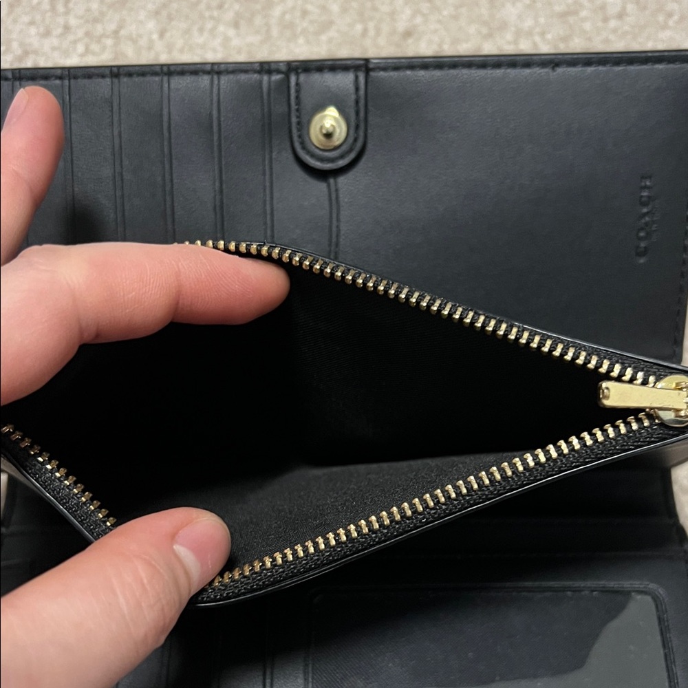 Coach Black Leather Wallet - Picture 8 of 12